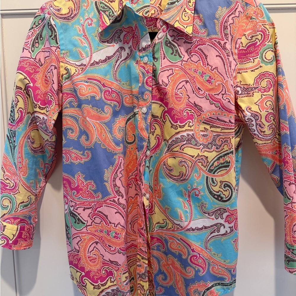 Chaps Multicolor Paisley women's Shirt